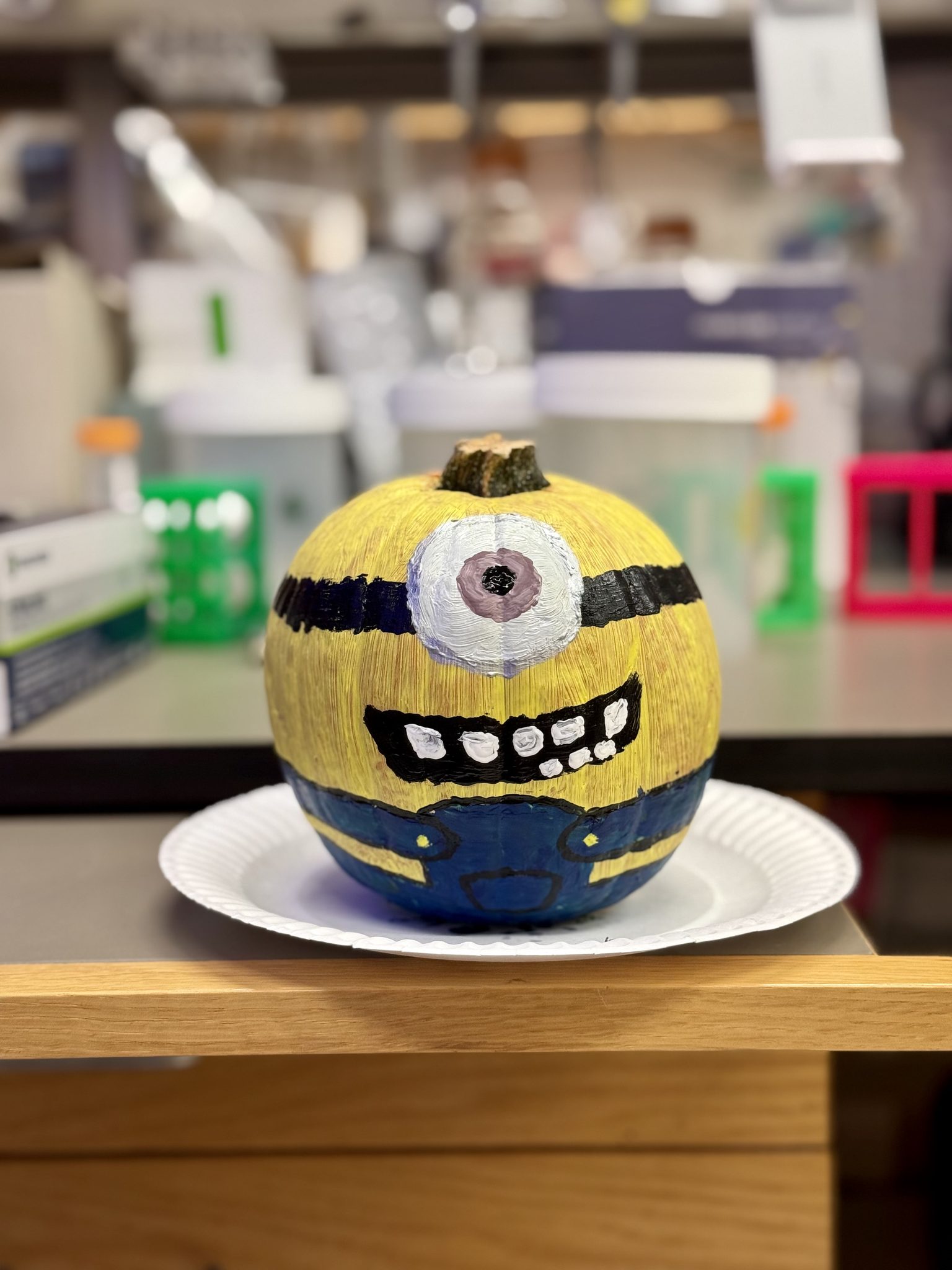 A pumpkin minion (Cambridge, MA)