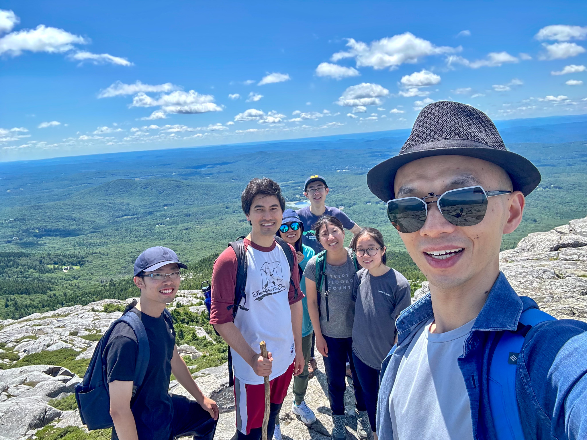 AAPI members hike on Mt. Monadnock, 2023